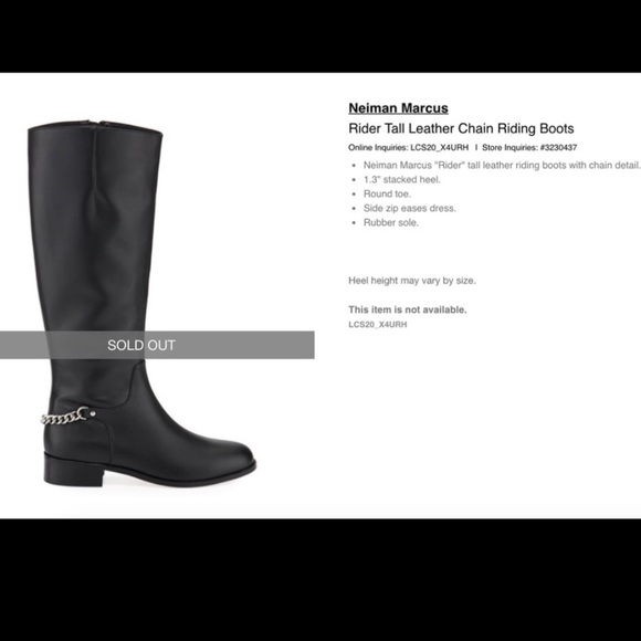 🚫SOLD🚫 Neiman Marcus Rider Boots - Picture 3 of 4